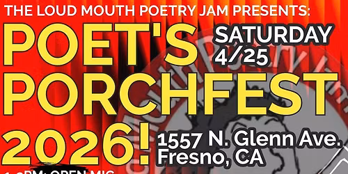 The Loud Mouth Poet's Stage at Porchfest!