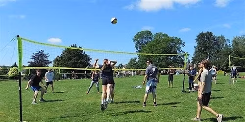 Social Volleyball in a park
