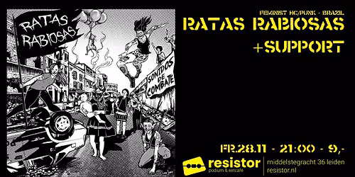 Ratas Rabiosas - HC\/Punk Brazil + Support