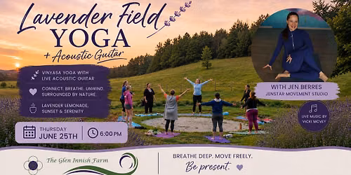 Lavender Field Yoga + Acoustic Guitar with Jenstar