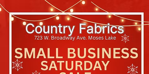 Small Business Saturday SALE
