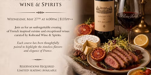 Sips of France Wine Dinner