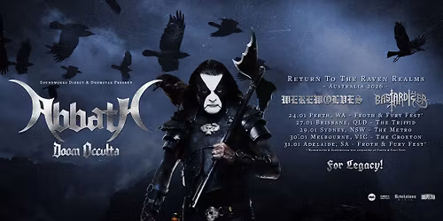 Abbath + Werewolves + Bastardizer | Sydney | The Metro