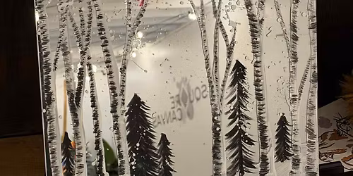 Winter Mirror Painting at Loose Rail