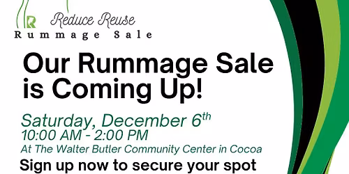 Reduce Reuse Rummage Sale