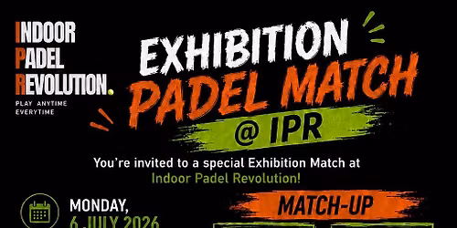 EXHIBITION PADEL MATCH @ IPR - AndeeBee & Ruan vs. Shaun & Robert