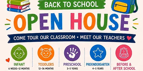 Back to School Open House & Backpack Giveaway for ALL ages
