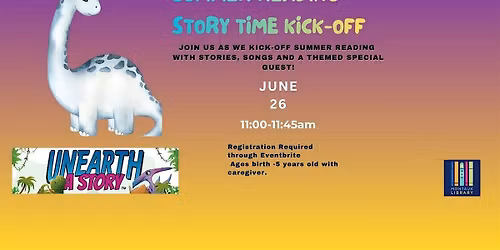 Summer Reading Dino Story Time