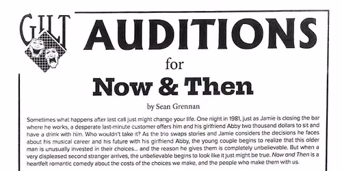 Auditions for \u201cNow & Then\u201d