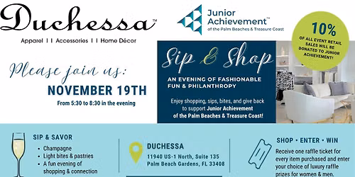Duchessa x JA Sip & Shop: An Evening of Fashionable Fun & Philanthropy