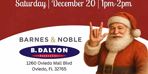 Sat, Dec 20 - Central Florida\u2019s Signing Santa with ASL Storytime