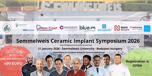 Semmelweis Ceramic Implant Symposium 2026