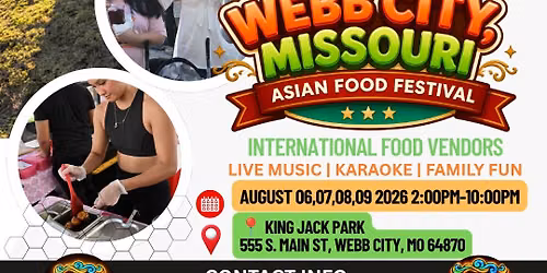 Webb City Asian Food Festival 2026 International Food, Live Music & Family