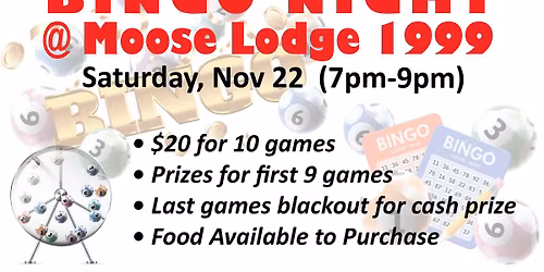 Bingo Night at the Moose!