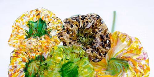 Pull solid-formed flowers with deeper colors as Fall approaches.