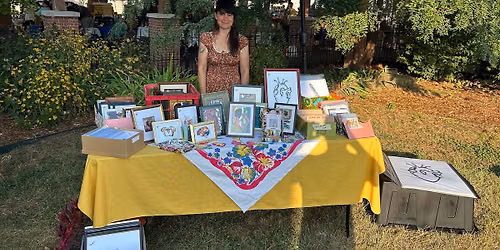Art sale at the Farmers Market 