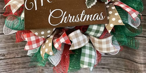Great Mane Brewery's Buffalo Plaid Christmas Wreath Workshop