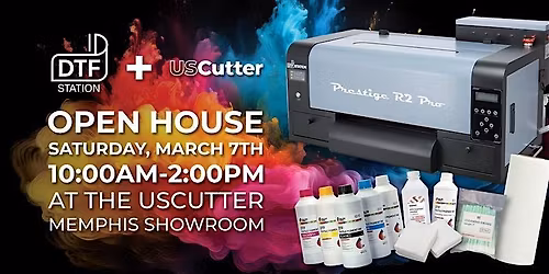 USCutter & DTF Station Open House: Spring Into Business with DTF Transfer