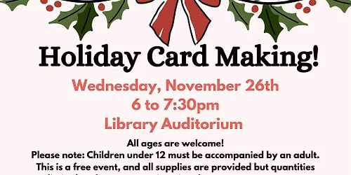 Holiday Card Making