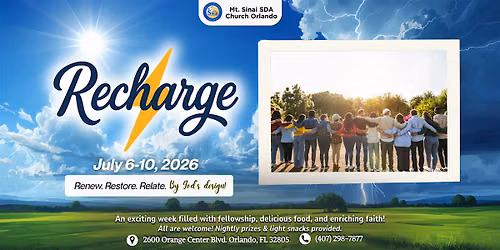 RECHARGE! Fun & Fellowship Week (Adult VBS)