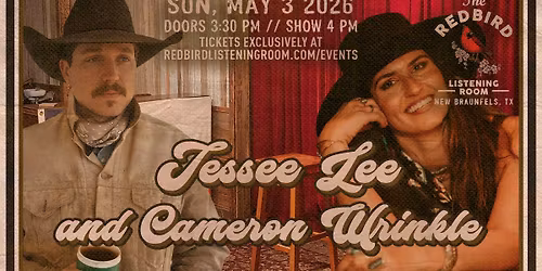 Jessee Lee and Cameron Wrinkle @ The Redbird - 4 pm
