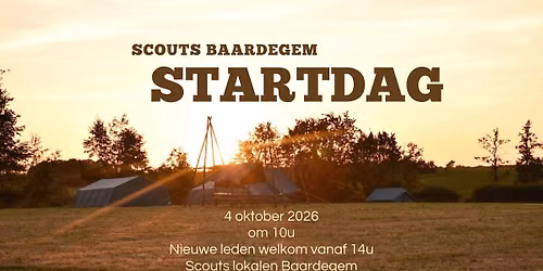 Startdag - scouts Baardegem