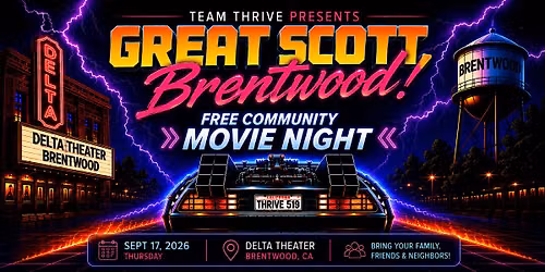 Great Scott, Brentwood! | Free Community Movie Night- Back to the Future
