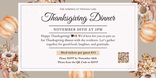 Thanksgiving Dinner Invite