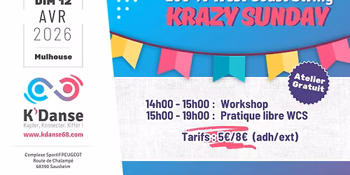 Apr\u00e8s-midi 100% West Coast Swing - KRAZY SUNDAY