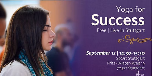 FREE Workshop: Yoga For Success \u2013 Stuttgart