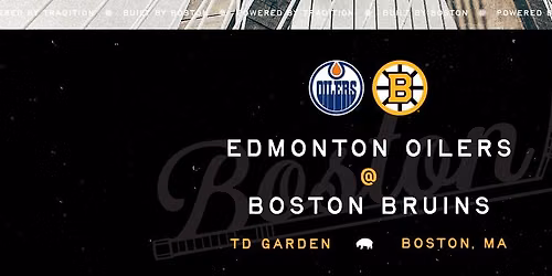 Edmonton Oilers at Boston Bruins at TD Garden