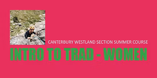 Intro to Trad. Women only course. 24th, 25th and 31st January 2026