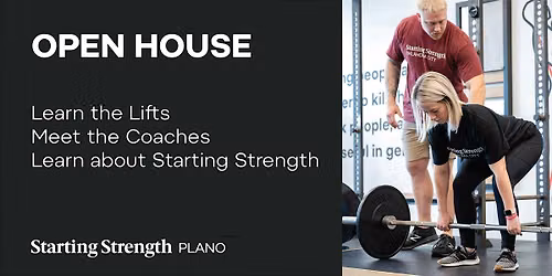 Open House and Coaching Demonstration at Starting Strength Plano