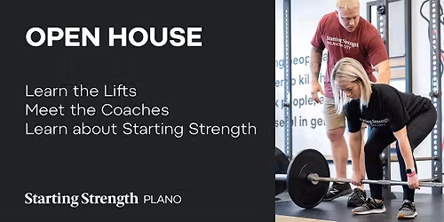 Open House and Coaching Demonstration at Starting Strength Plano