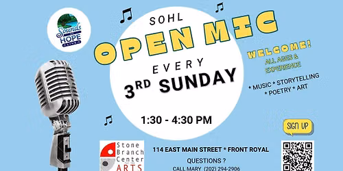 OPEN MICs with SOHL: Anniversary Party!