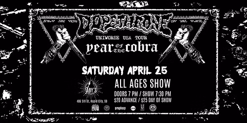 Dopethrone \/ Year Of The Cobra & Wicked Six  at Aby's