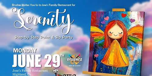 Serenity paint and Sip Night at Jose's Family Restaurant