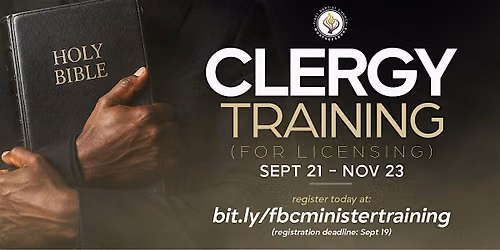 Clergy Licensure Training