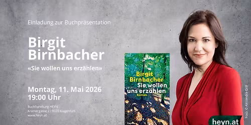 Buchpr\u00e4sentation mit BIRGIT BIRNBACHER