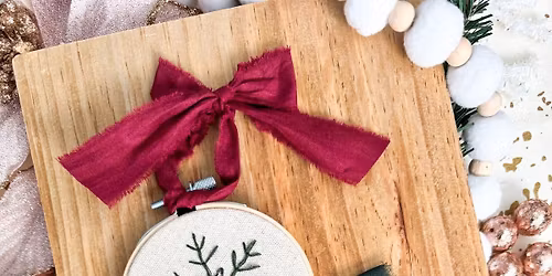 Holly Jolly Hoops: Embroidery Ornament Class 