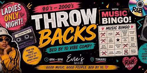 Throwback Bingo @ Evie's Bar & Grill