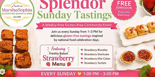 Strawberry Gluten-Free Splendor Sunday Tasting