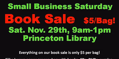$5/Bag Book Sale