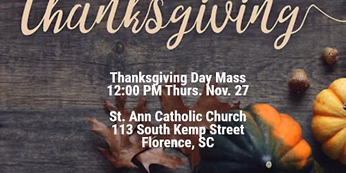 Thanksgiving Day Mass at St. Ann Parish