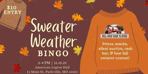 Sweater Weather Bingo