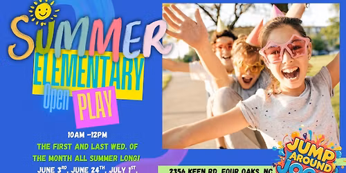Summer Elementary Open Play!!