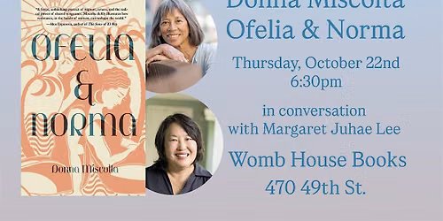 Donna Miscolta in conversation at Womb House Books