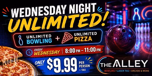 Pizza & Bowling Night at The Alley!