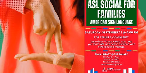 ASL (American Sign Language) Social (Main Library)