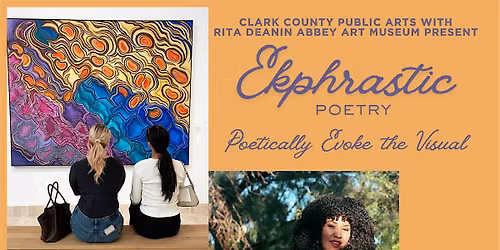 Rita Deanin Abbey Art Museum Ekphrastic Poetry Workshop with Ms. AyeVee